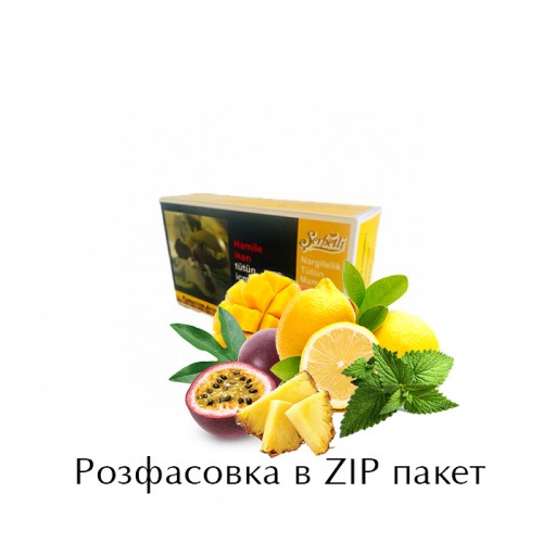 Табак Serbetli Lemon Mango Pineapple Passion Fruit Mint (Лимон Манго Ананас Маракуйя Мята) 100 гр