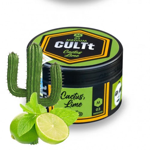 Табак CULTt Medium M03 Cactus Lime (Культ Кактус Лайм) 100 гр