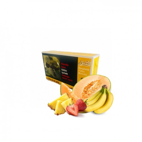 Тютюн Serbetli Pineapple Banana Melon Strawberry (Ананас Банан Диня Полуниця) 500 гр