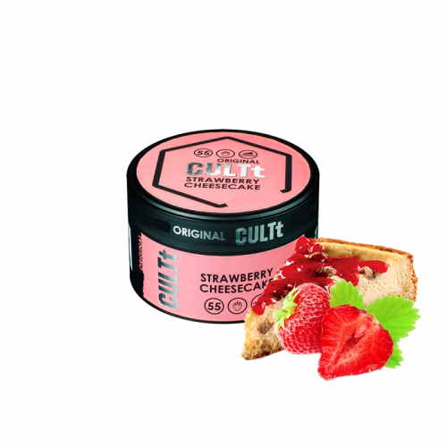 Табак CULTt Medium M55 Strawberry Cheesecake (Клубничный Чизкейк) 100 гр