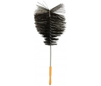 Ёршик для колбы капля черный с пластиковой ручкой
