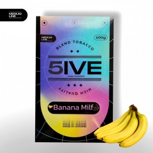 Тютюн 5IVE Medium Line Bananamilf (Банан) 100 гр