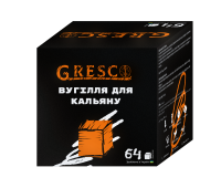 Уголь ореховый Gresco (Греско 64 шт.) 26х26 1 кг