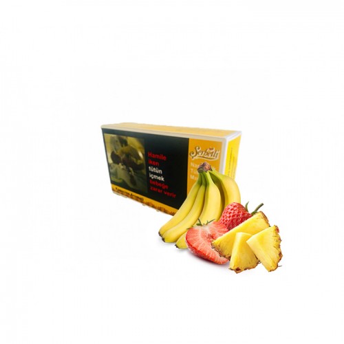 Тютюн Serbetli Pineapple Banana Strawberry (Ананас Банан Полуниця) 500 гр