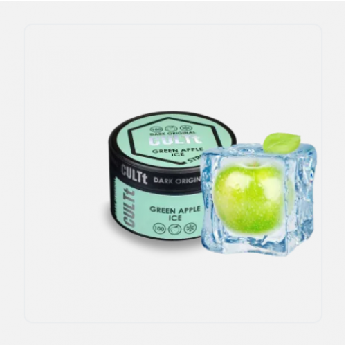 Табак CULTt Strong DS100 Green Apple Ice (Зелёное яблоко Лёд) 100 гр