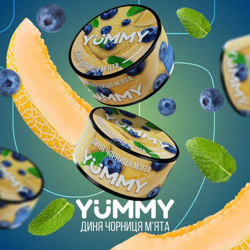 Табак Yummy Melon Blueberry Mint (Дыня Черника Мята) 100 гр