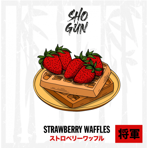 Тютюн Shogun Strawberry Waffles (Полуниця Вафлі) 60 гр