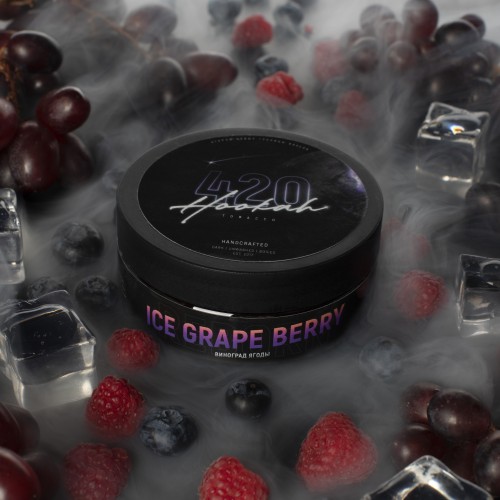 Тютюн 4:20 Ice Grape Berry (Виноград Ягоди Лід) 100 гр.