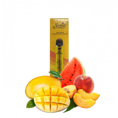 Электронная сигарета Serbetli Mango Peach Watermelon (Манго Персик Арбуз) 1200/2%