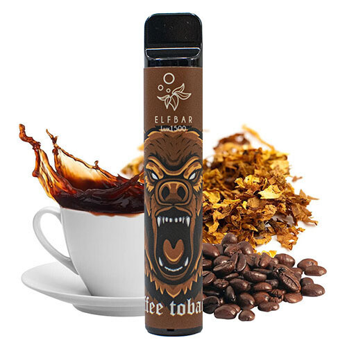 Elf Bar Lux 1500 Coffee Tobacco (Тютюн Кава) 50мг - Одноразова Pod система Ельф Бар