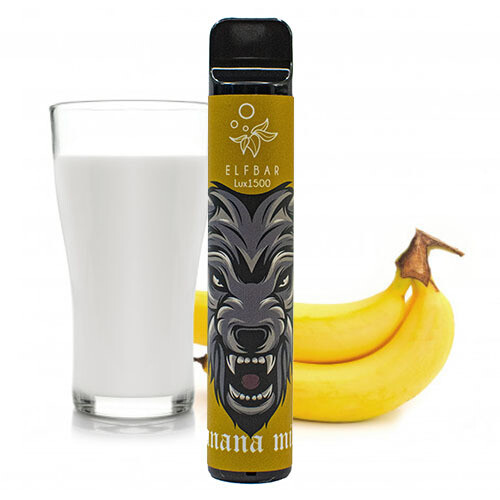 Elf Bar Lux 1500 Banana Milk (Банан Молоко)  - Одноразовая Pod система Эльф Бар