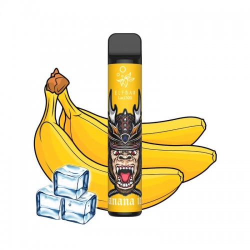 Elf Bar Lux 1500 Banana Ice (Банан Лід) 50мг - Одноразова Pod система Ельф Бар
