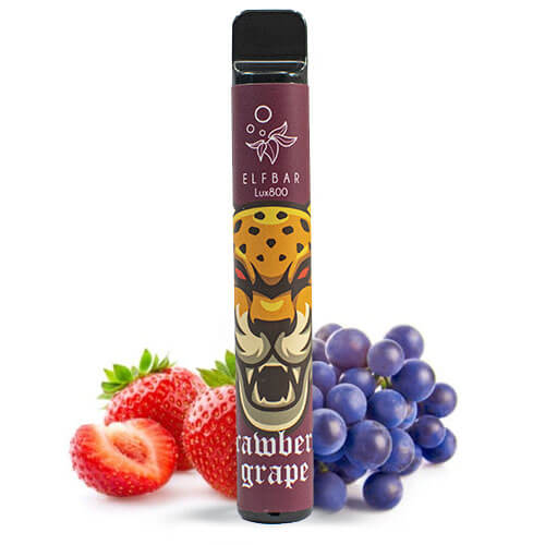 Elf Bar Lux 1500 Strawberry Grapes (Полуниця Виноград) 50мг - Одноразова Pod система Ельф Бар