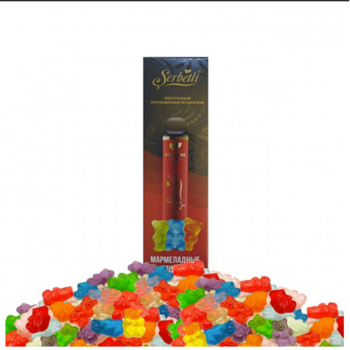 Электронная сигарета Serbetli Gummy Bears (Мармеладные Мишки) 1200/2%