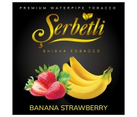 Тютюн Serbetli Banana Strawberry (Банан Полуниця) 100 грам