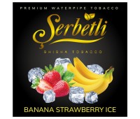 Табак Serbetli Banana Strawberry Ice (Айс Банан Клубника) 100 грамм