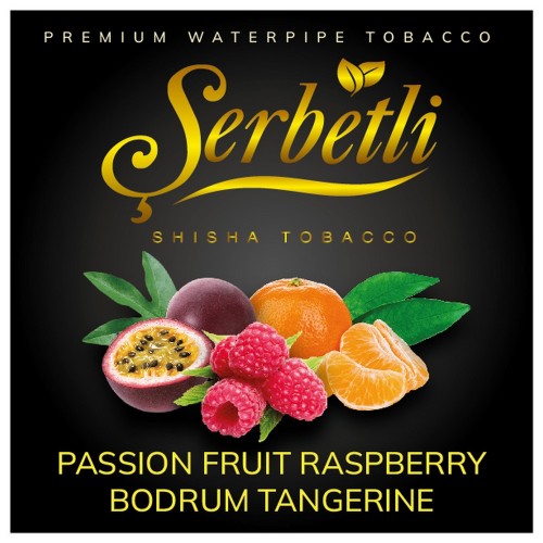 Табак Serbetli Passion Fruit Raspberry Bodrum Tangerine (Маракуйя Малина Мандарин) 100 гр