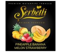 Тютюн Serbetli Pineapple Banana Melon Strawberry (Ананас Банан Диня Полуниця) 100 гр