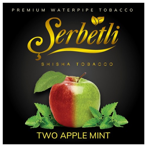 Табак Serbetli Two Apple Mint (Двойное Яблоко Мята) 100 гр