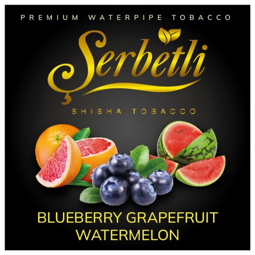 Тютюн Serbetli Blueberry Grapefruit Watermelon (Чорниця Грейпфрут Кавун) 100 гр