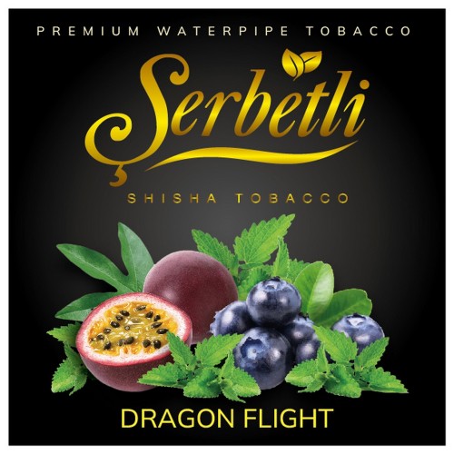 Тютюн Serbetli Dragon Flight (Маракуйя М'ята Чорниця) 100 гр