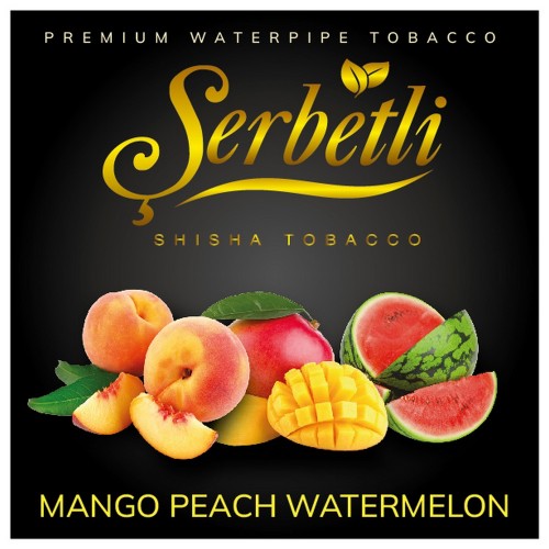 Тютюн Serbetli Mango Peach Watermelon (Манго Персик Кавун) 100 гр