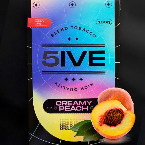 Тютюн 5IVE Hard Line Creamy Peach (Кремовий персик) 100 гр