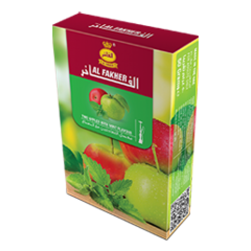Табак для кальяна Al Fakher Two Apple with Mint №37 (Два Яблока с Мятой, 50 г)