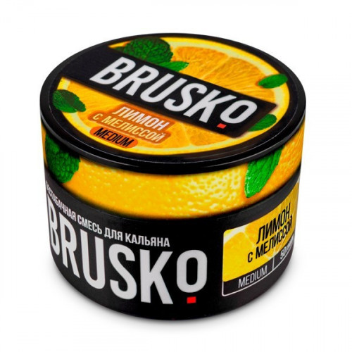 Безникотиновая смесь Brusko Medium Line Лимон Мелисса 50 гр 