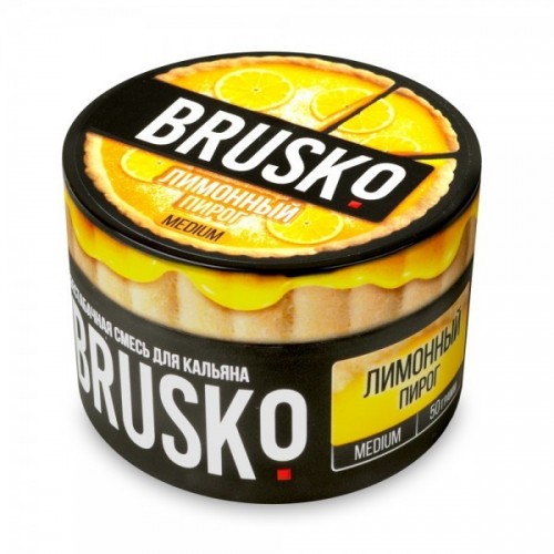 Безникотиновая смесь Brusko Medium Line Лимон Пирог 50 гр 