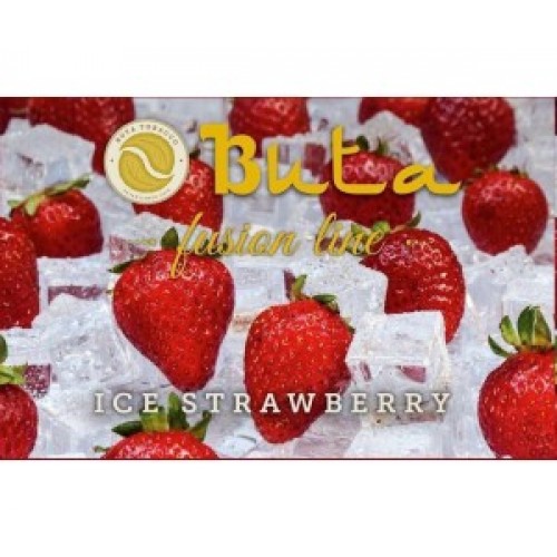 Купить Табак для кальяна Buta Fusion Iсe Strawberry (Бута Фьюжн Ледяная Клубника)