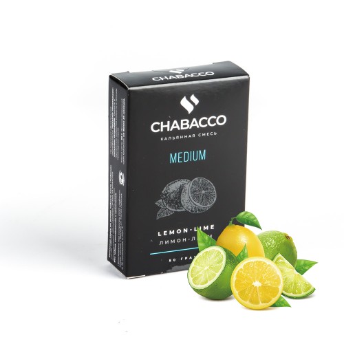 Тютюн Chabacco Medium Lemon Lime (Лимон Лайм) 50 гр