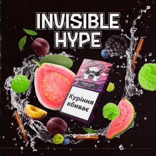 Тютюн Honey Badger Wild Mix Invisible Hype (Інвізібл хайп) 40 гр