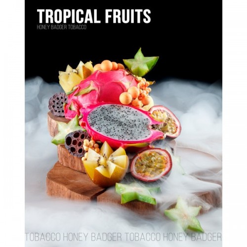 Табак Honey Badger Mild Line Tropical Fruits (Тропические Фрукты) 40 гр