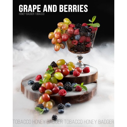Табак Honey Badger Mild Line Grape And Berries (Виноград Ягоды) 40 гр