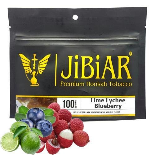 Тютюн Jibiar Lime Lychee Blueberry (Лайм Лічі Чорниця) 100 гр
