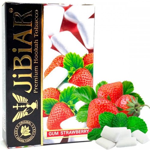Табак Jibiar Gum Strawberry (Жвачка Клубника) 50 гр