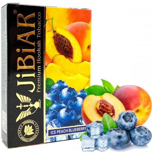 Тютюн Jibiar Ice Peach Blueberry (Лід Персик Чорниця) 50 гр
