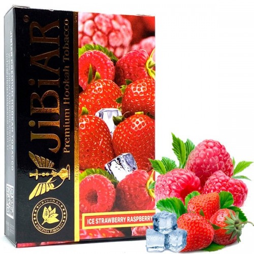 Табак Jibiar Ice Strawberry Raspberry (Лед Клубника Малина) 50 гр