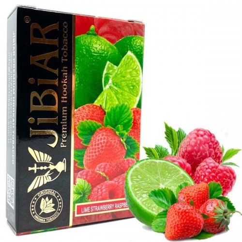 Табак Jibiar Lime Strawberry Raspberry (Лайм Клубника Малина) 50 гр