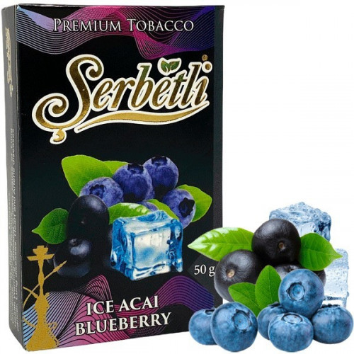 Тютюн Serbetli Ice Acai Blueberry (Лід Асаі Чорниця) 50 гр