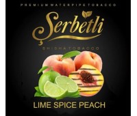 Табак Serbetli Lime Spiced Peach (Лайм и Персик со специями) 50 грамм