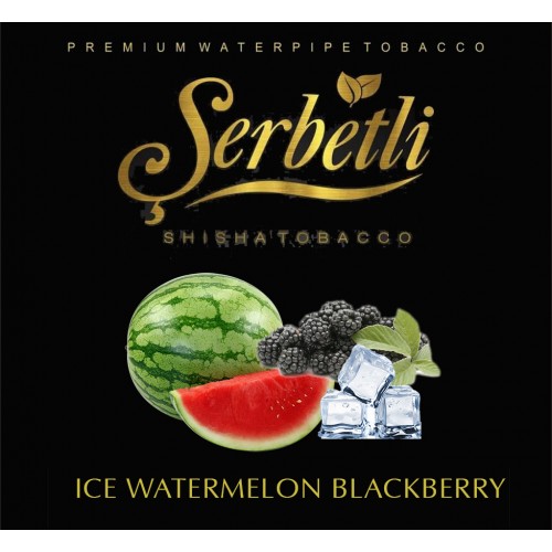 Тютюн Serbetli Ice Watermelon Blackberry (Крижана Ожина Кавун) 50 грам
