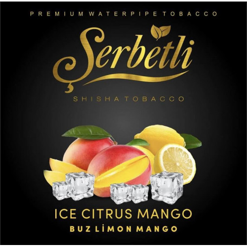 Тютюн для кальяну Serbetli Ice Citrus Mango (Крижаний Цитрус з Манго) 50 грам