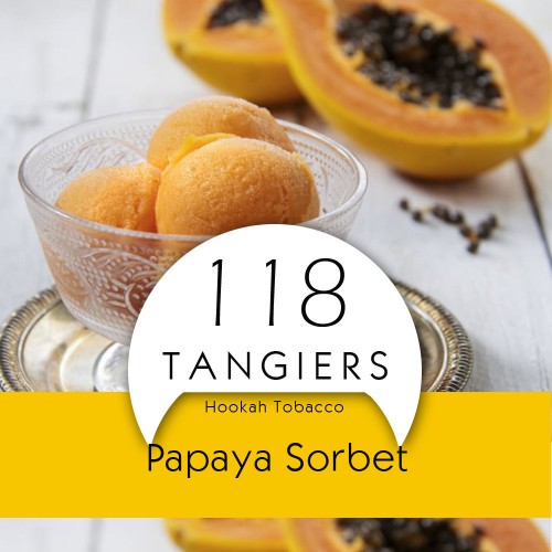 Купить табак для кальяна Tangiers Papaya Sorbet Noir 118 (Папайя Сорбет) 250гр.