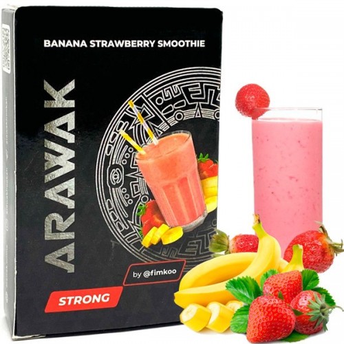 Табак Arawak Strong Banana Strawberry Smoothie (Банан Клубника Смузи) 40 гр