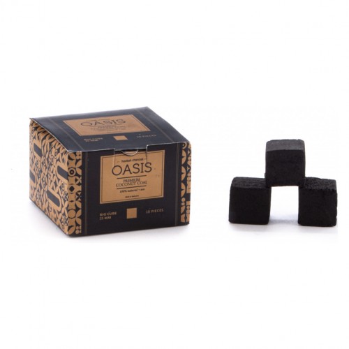Уголь кокосовый Oasis (Оазис)  72 кубика 1 кг 