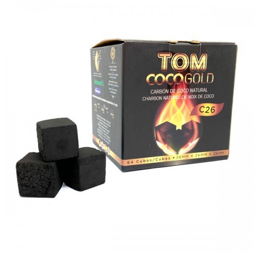 Уголь кокосовый Tom Coco Gold С26 (Коко Голд С26) 1 кг 