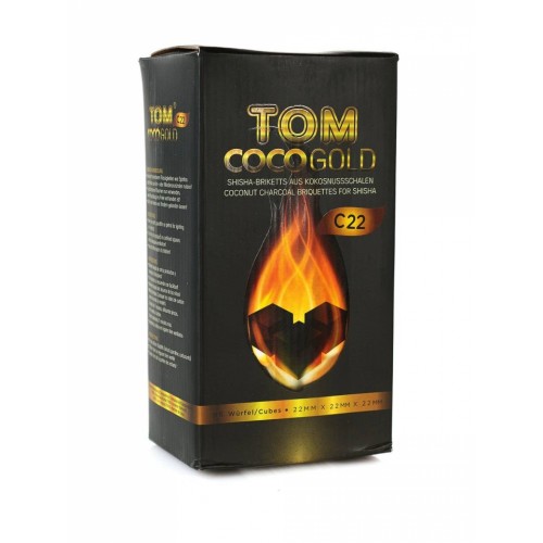 Уголь кокосовый Tom Coco Gold С22 (Коко Голд С22) 1 кг 
