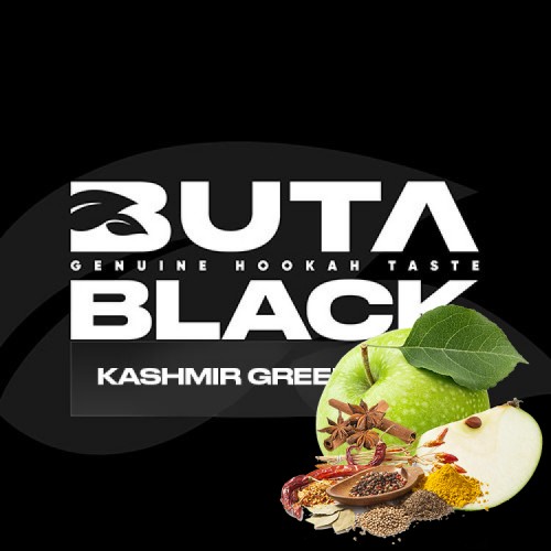 Табак Buta Kashmir Green Apple Black Line (Зеленое Яблоко Пряности) 100 гр.